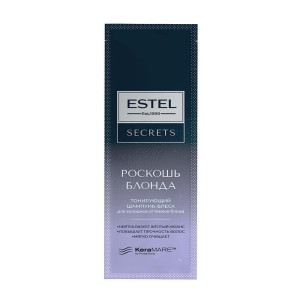 Шампунь для волос Estel Secrets саше 10 Роскошь блонда Блеск Тонирующий для холодных оттенков блонд