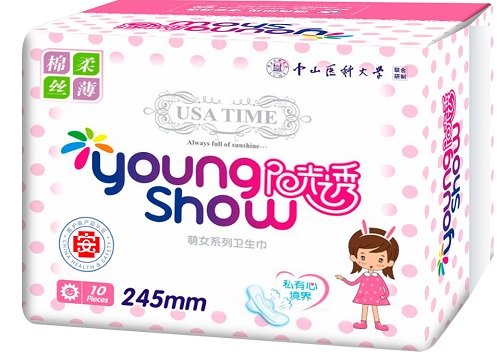 Прокладки гигиенические YS YOUNG SHOW дневные 245мм 10шт *1/24
