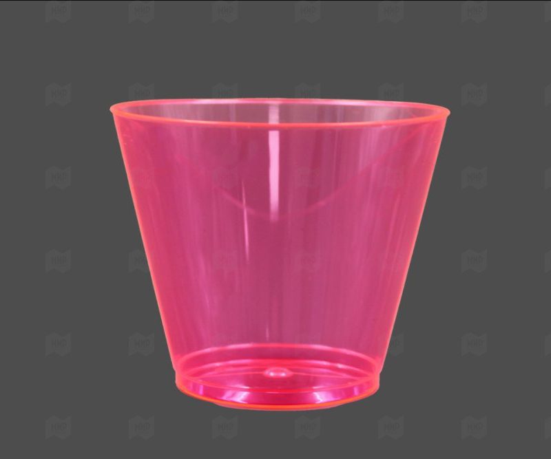 Стакан пластик розовый 250мл Party-Party Neon 6шт
