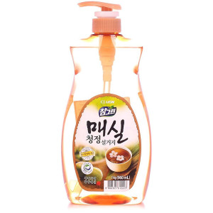 Средство для мытья посуды Lion Korea Chamgreen Японский абрикос с дозатором 1 кг *12