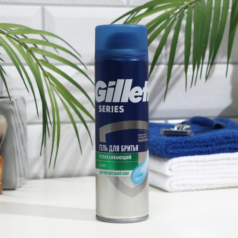Гель для бритья Gillette Series 200мл Алоэ для чувствительной кожи *6