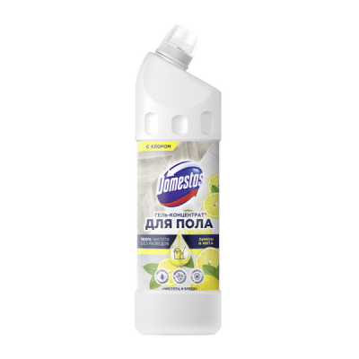 DOMESTOS Гель-концентрат для пола Чистота и блеск Лимон и мята 1л