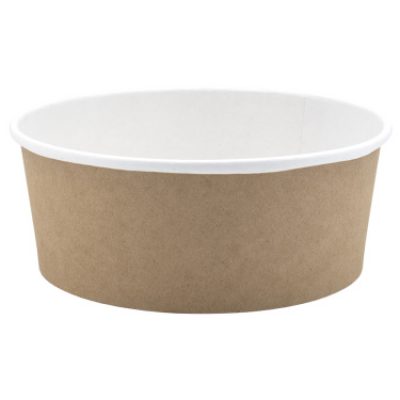 Салатник круглый 1000мл h 65мм бумажный КРАФТ 50/250