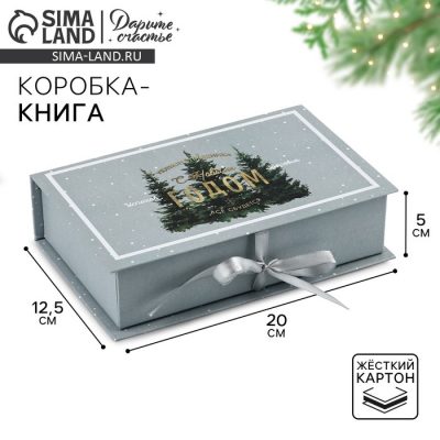 Коробка-книга "Новогодняя ночь", 20 х 12.5 х 5 см 6840584