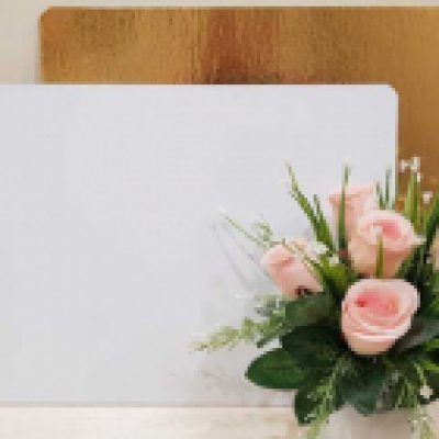 Подложка 3,2 мм 240*240 золото/жемчуг