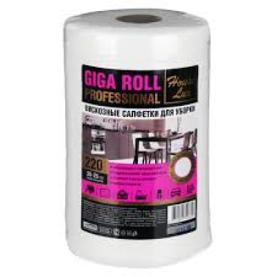 Салфетки сухие House Lux GIGA ROLL №220 сух.полотенце вафельные универсальн.20*25см.рулон *1/8