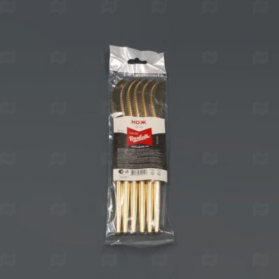 Нож Sinior Banketto золото пластик 22см 6шт