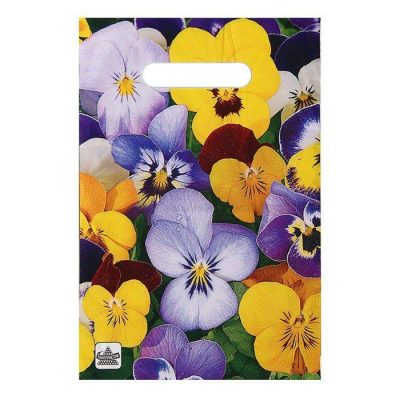 Пакет "Анютины глазки" new, полиэтиленовый с вырубной ручкой, 20х30 см, 30 мкм 2879937