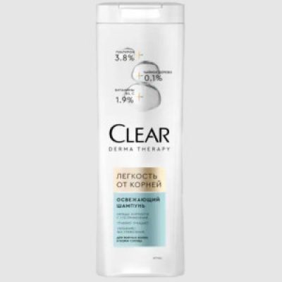 Шампунь для волос Clear Derma Therapy Легкость от корней Освежащий 380 мл *12