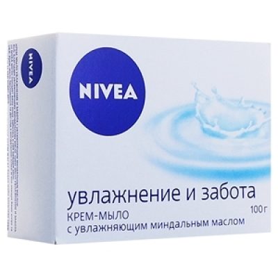 Мыло туалетное Нивея 100 гр. крем-мыло *1/36