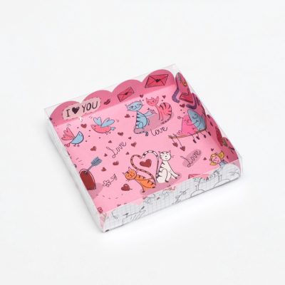 Коробочка для печенья "LoVe@ 15х15х3см 7365398