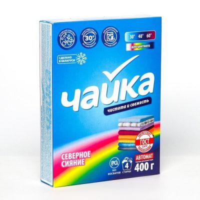 Порошок  "Чайка",автомат 400гр универсал северное сияние *1/18