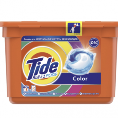 TIDE СМС жидк. в растворимых капсулах Color 18х22.8г