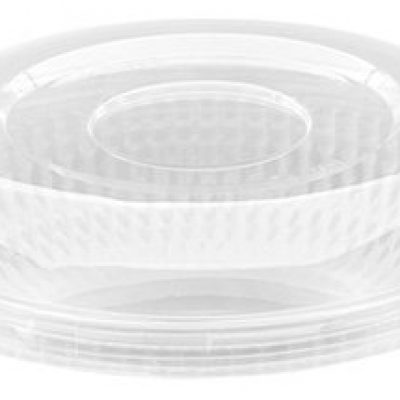 Крышка для контейнеров(SL-750) РК-750, диаметр 160 мм, высота 30 мм, прозрачная, 800 штук