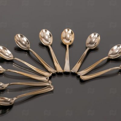 Ложка Sinior Banketto золото пластик 12см 10шт