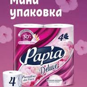 Бумага Туалетная Papia Delux 4х сл 4шт Парадиз Фиори*14 Бумага Туалетная Papia Delux 4х сл 4шт Парадиз Фиори*14