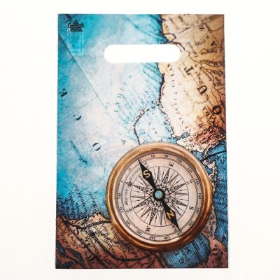 Пакет "Компас" полиэтиленовый с вырубной ручкой 20х30см 30мкм 9489589