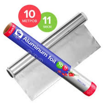 Фольга алюминиевая Lomberta, 10м, 11мкм *30