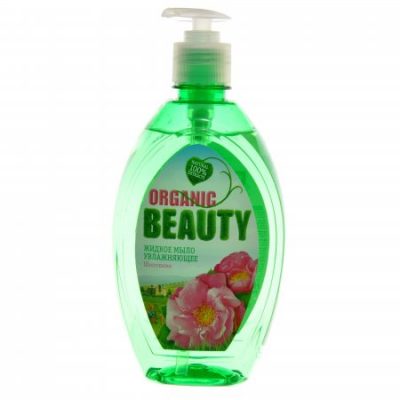 Мыло жидкое Organic Beauty увлажняющее шиповник 500мл 1/8