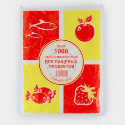 Пакет фасовочный ПНД 24*37 планшет Цвета упаковки 10 мкм 630шт.1/15