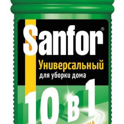 СХЗ SANFOR UNIVERSAL 10в1 Средство для чистки и дезинф. Лимонная свежесть 750мл  MML