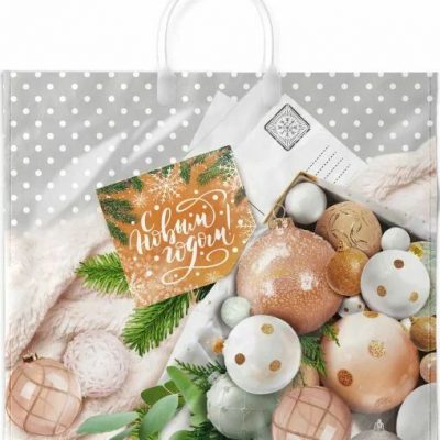 Пакет с пластиковой ручкой 38*35см Предвкушение НГ