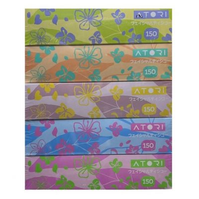 Салфетки двухслойные ATORI FLOWERS, 150л 2-х сл  *5/50