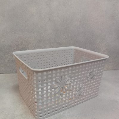 Корзина с ручками пластиковая 25*18*14 /531