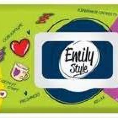 Салфетки влажные 120шт Эконом для всей семьи Emily Style  с клапаном * 1/14