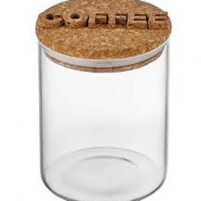 Банка для хранения кофе Kronos, объем: 800 мл, материал: стекло, пробка, цвет: прозрачный, WP3621018