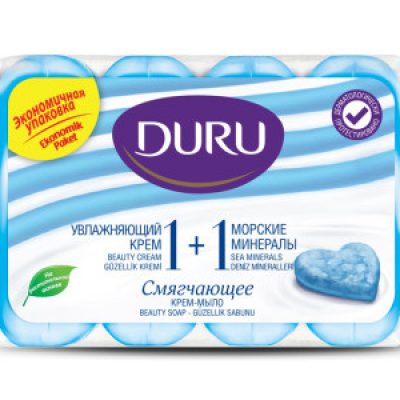 Мыло туалетное Duru Soft Sens Морские минералы 4х80 г *4/12