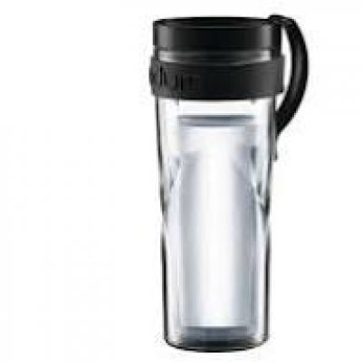 Кружка дорожная H2O с клипсой (0.45 л), черная K11042-01 Bodum