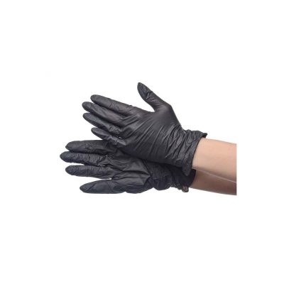 Перчатки нитриловые Optiline черные L *200/2000