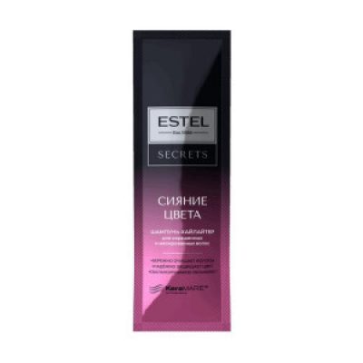 Шампунь для волос Estel Secrets Сияние цвета Хайлайтер  Саше 10 мл *150