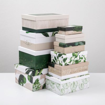 коробка подарочная "GREEN" 24 х 15.5 х 9.5 см
