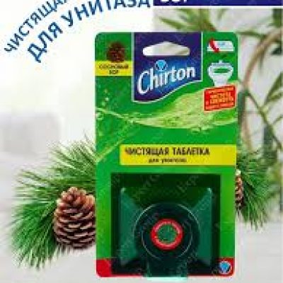 Чистящая таблетка для унитаза ЧИРТОН 50гр Сосновый бор 1/24