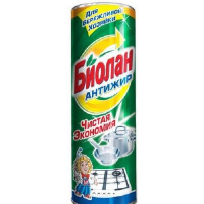 Чистящий порошок БИОЛАН 400г Антижир
