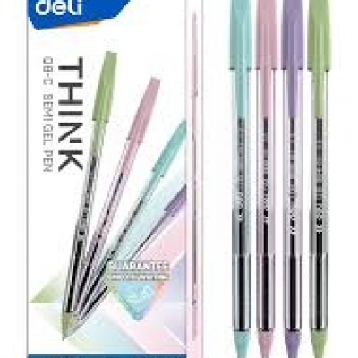 Ручка шариковая Think EQ8-C, синяя, 0.5 мм DELI *12 шт