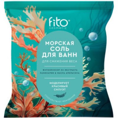 Соль для ванны Фитокосметик Elexirica Для снижения веса морская 500 г