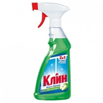 Средство для мытья окон и стекол Клин Яблоко 500 мл. *6