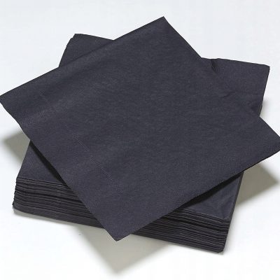 Салфетки бумажные 24*24 400л. Биг-Пак черная ЭКОНОМ 1/18 12011326