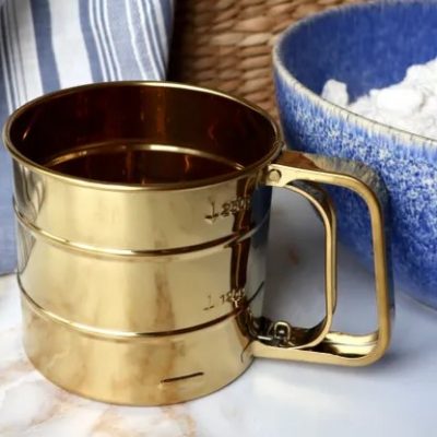 Кружка-сито нерж. сталь d10см золото