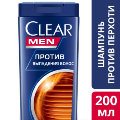 Шампунь для волос Clear Против выпадения против перхоти для мужчин для мужчин 200 мл *12