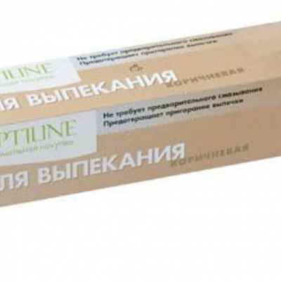 Бумага д/выпечки 38см х6м "OptiLine" коричневая футляр *25