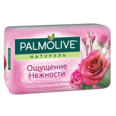 Мыло туалетное Palmolive Натурэль Ощущение нежности с экстрактом лепестков роз и молочком 90 г *72