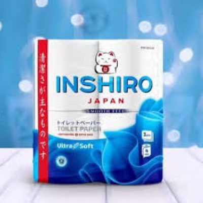 Бумага туалетная INSHIRO Ultra Soft 3-х сл. 4 рул. 23м. с теснением 1/12 SF818