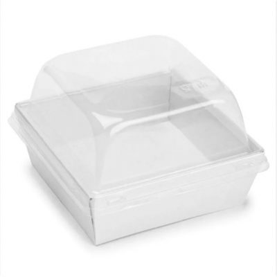 Упаковка ForGenika SMART PACK Dome Lid White 112*112*85 мм (комплект с крышкой) *50/250