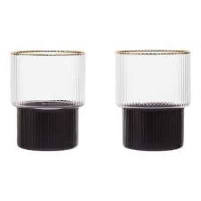 Набор стаканов Farrow Black/Gold (230 мл), 2 шт. 1405490 Premier Housewares