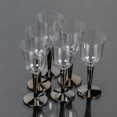 Бокал Sinior Banketto с серебряным основанием 250мл 6шт