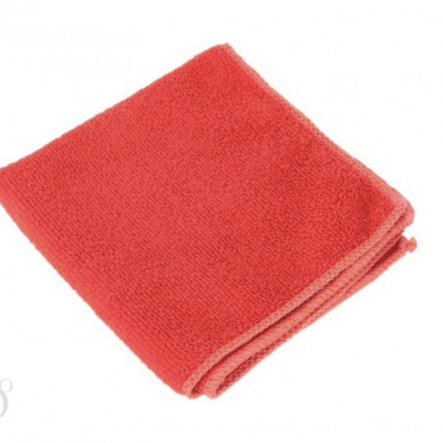 Салфетка из микрофибры 30x30 см красная (1 шт)